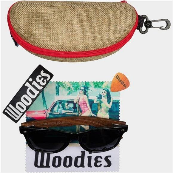 Walnut Wood Sunglasses with Dark Polarized Lenses for Men and Women main image 6